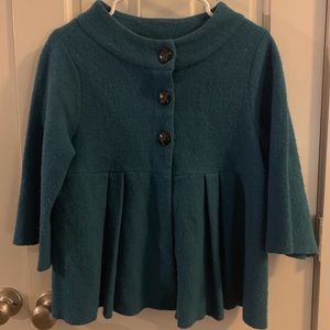 Marks & Spencer retro blue felt jacket